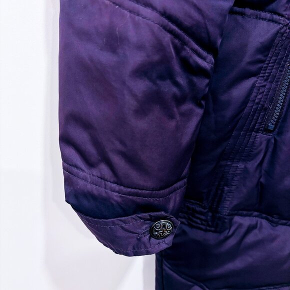 SNAP Plum Down Puffer Coat Faux Fur Hood Warm Winter Jacket | X-Large * - Picture 7 of 13